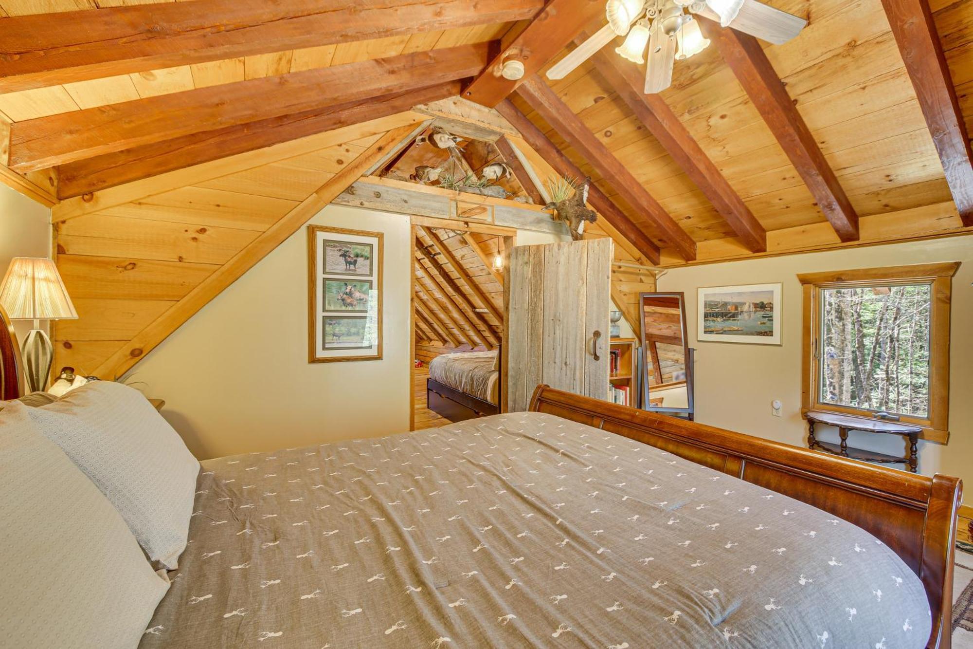 Rustic Searsport Cabin Loft And Sunroom On 10 Acres Exterior foto